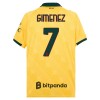 Maglia A.C. Milan Gimenez 7 Terza Divisa 2025-26 Maglia A.C. Milan Gimenez 7 Terza Divisa 2025-26